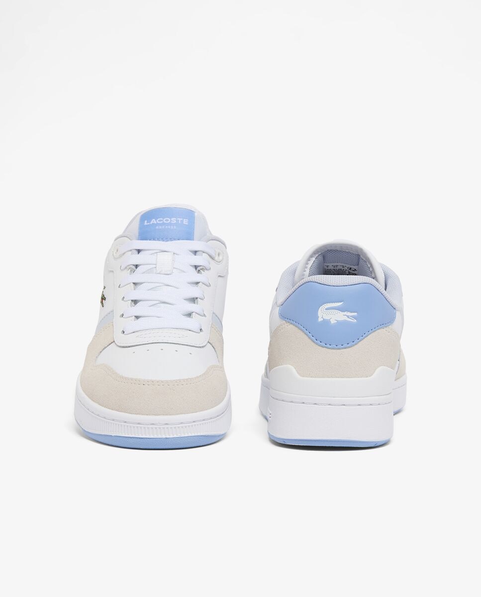 Zapatillas T-Clip Set de piel de mujer en - Lacoste - Blanco Blanco-5