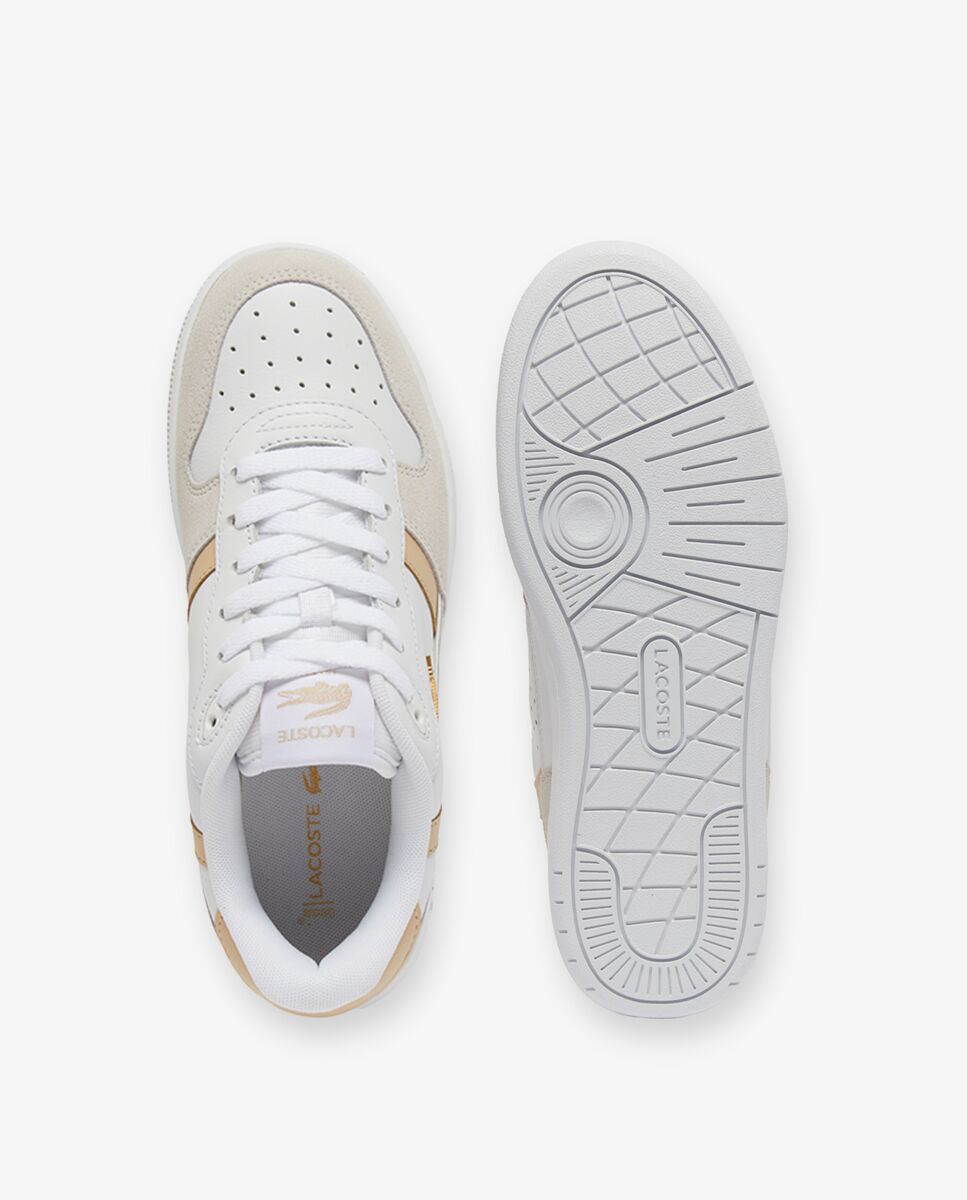 Zapatillas T-Clip Set de piel de mujer en - Lacoste - Blanco Blanco-2