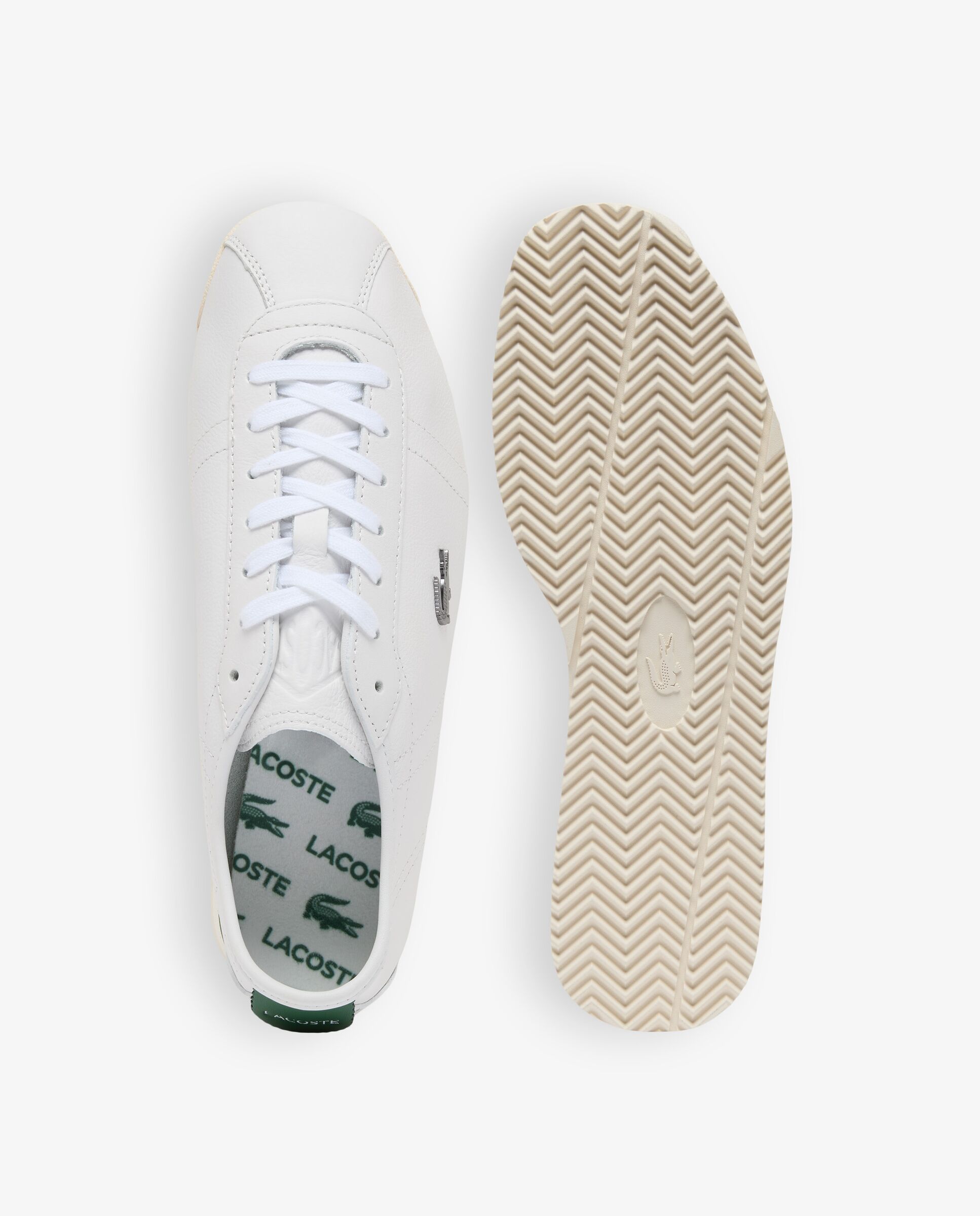 Zapatillas club-low de piel de hombre en - Lacoste - Blanco Blanco-2