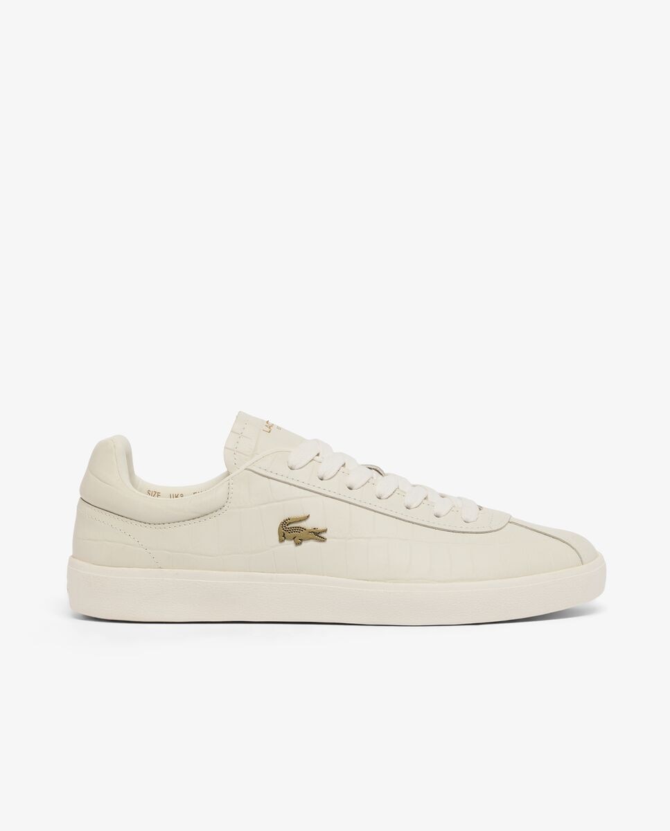 Lacoste - Zapatillas Baseshot de piel de hombre en blanco.