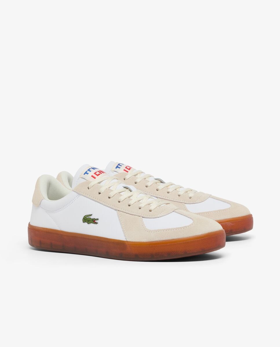 Imagen 3 de Zapatillas Baseshot Pro de piel de hombre - Lacoste - Blanco Blanco