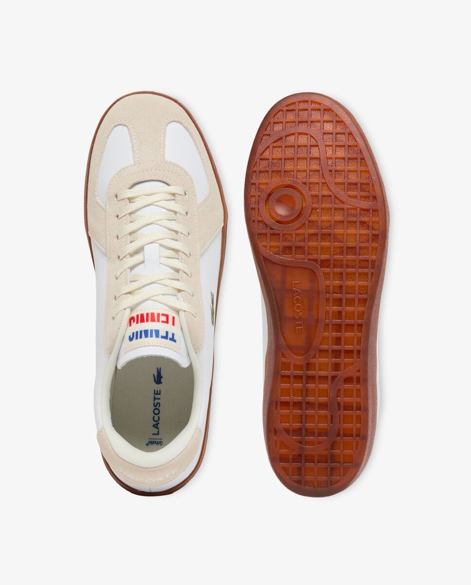 Imagen 2 de Zapatillas Baseshot Pro de piel de hombre - Lacoste - Blanco Blanco