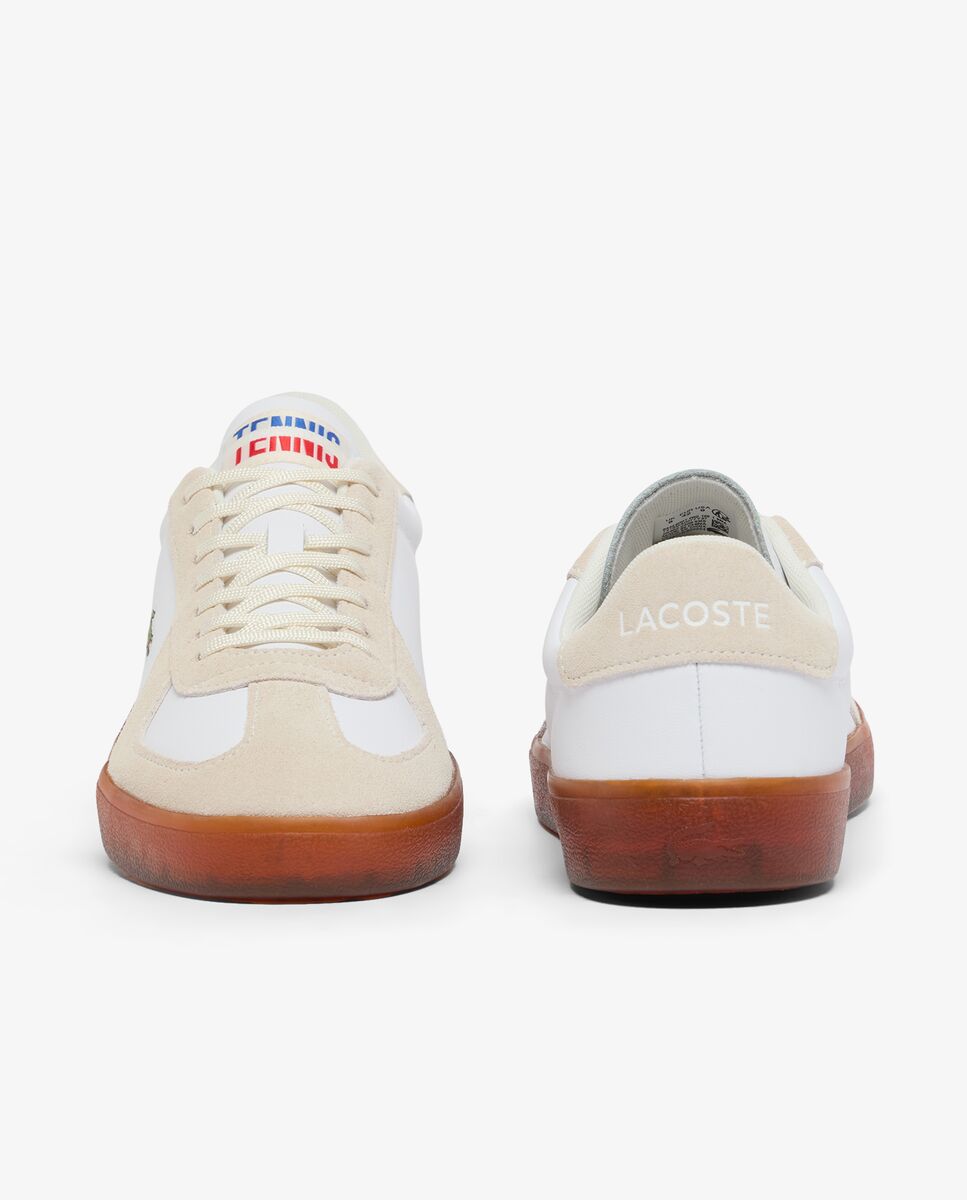 Imagen 5 de Zapatillas Baseshot Pro de piel de hombre - Lacoste - Blanco Blanco