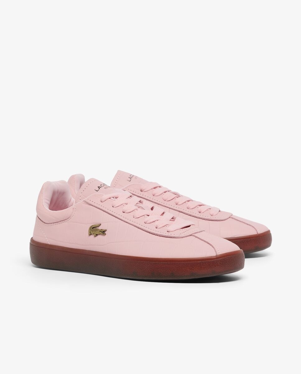 Zapatillas Baseshot de piel de mujer en - Lacoste - Rosa Rosa-3