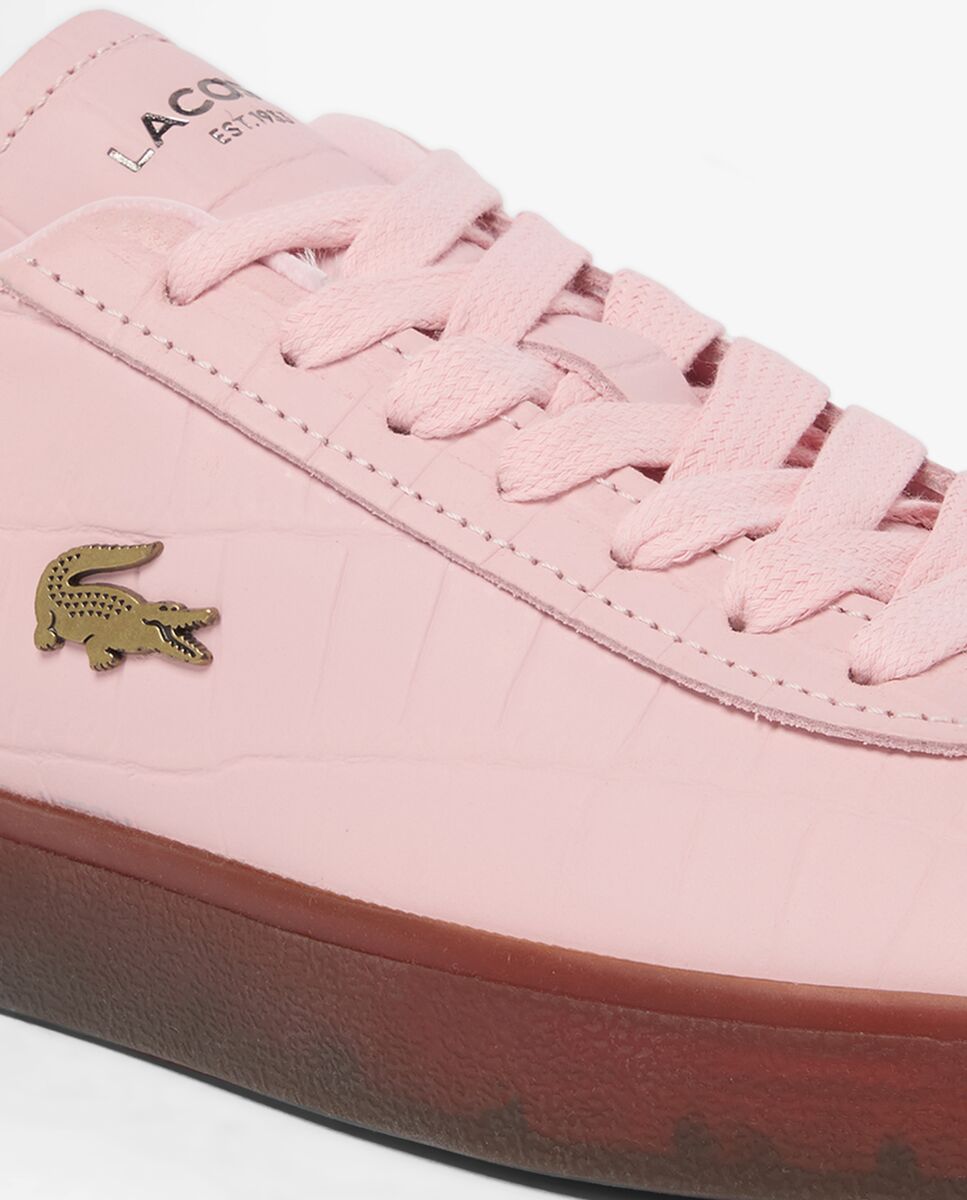 Zapatillas Baseshot de piel de mujer en - Lacoste - Rosa Rosa-4
