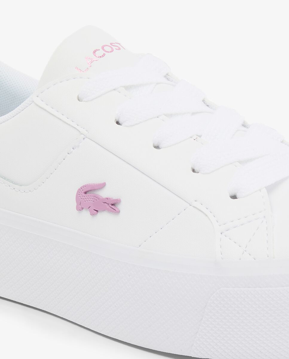 Zapatillas Deportivas Ziane Platform de Piel de Mujer - Lacoste - Blanco Blanco-4