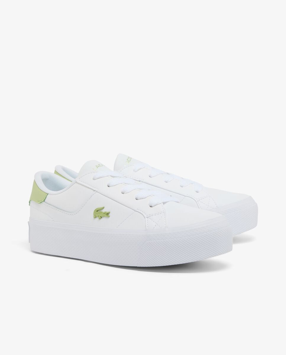 Zapatillas Deportivas Ziane Platform de Piel de Mujer - Lacoste - Turquesa Turquesa-3