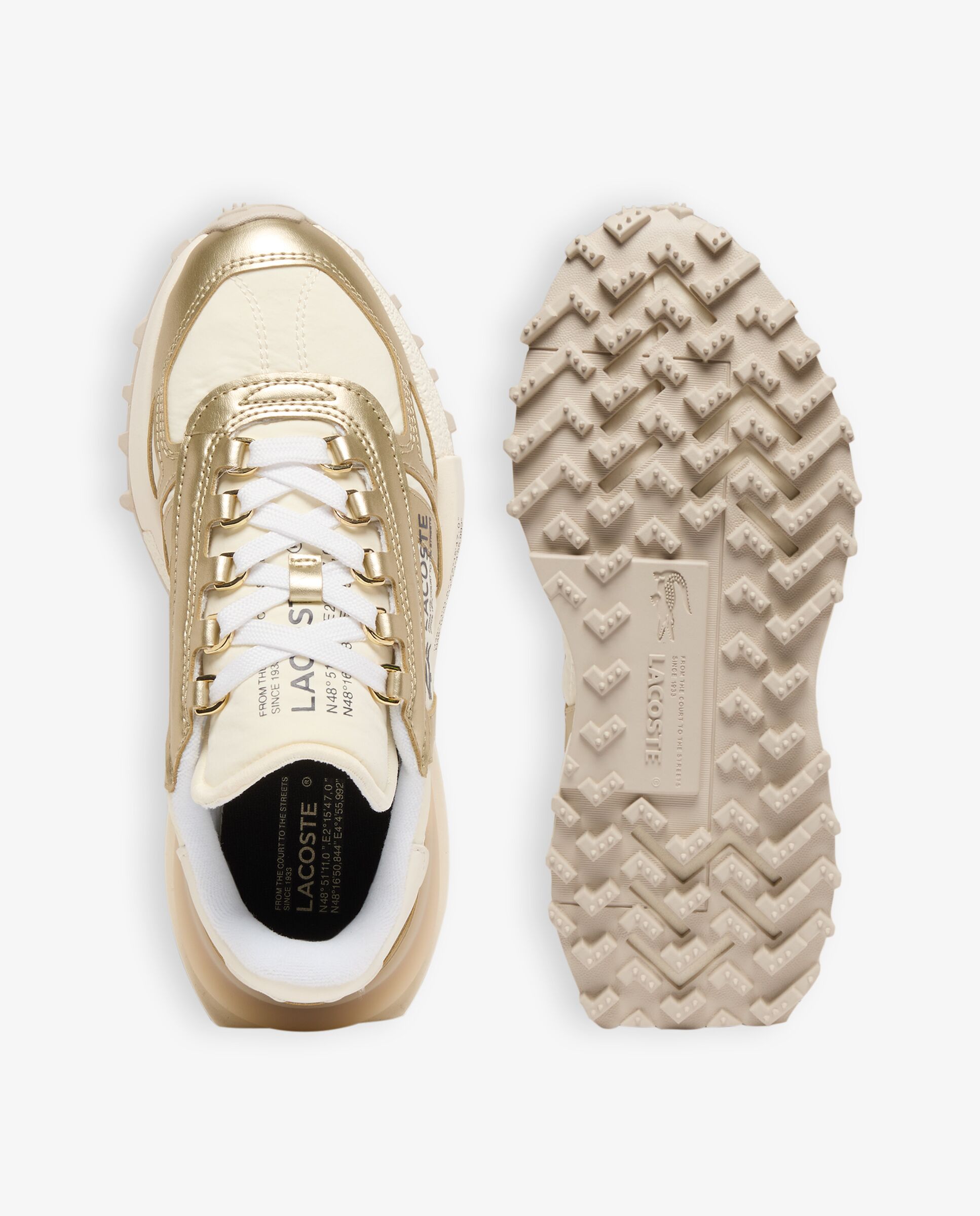 Imagen 2 de Zapatillas Activas de Élite para Mujeres Color Oro Líquido - Lacoste - Oro Oro
