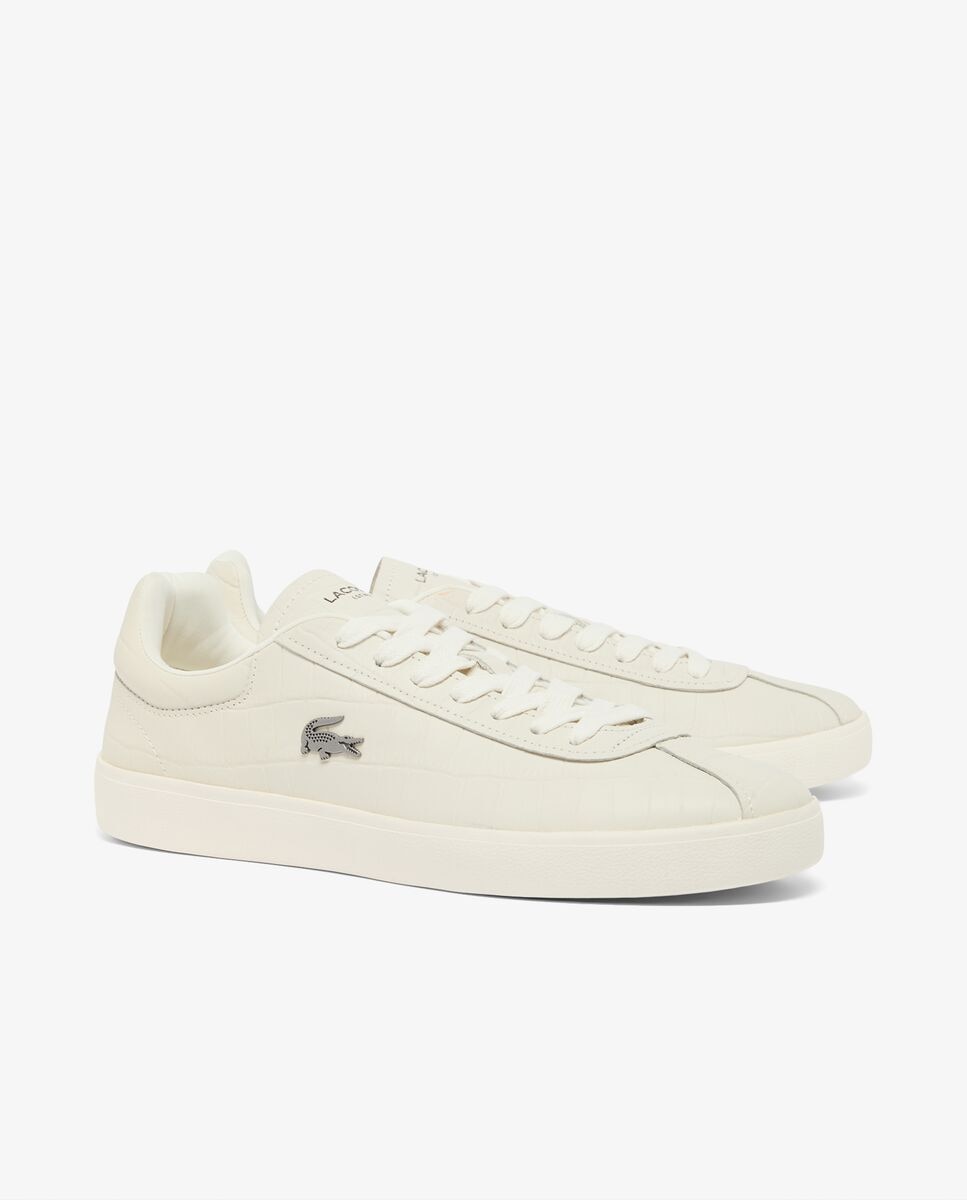 Zapatillas Baseshot de piel de mujer en - Lacoste - Blanco Blanco-3
