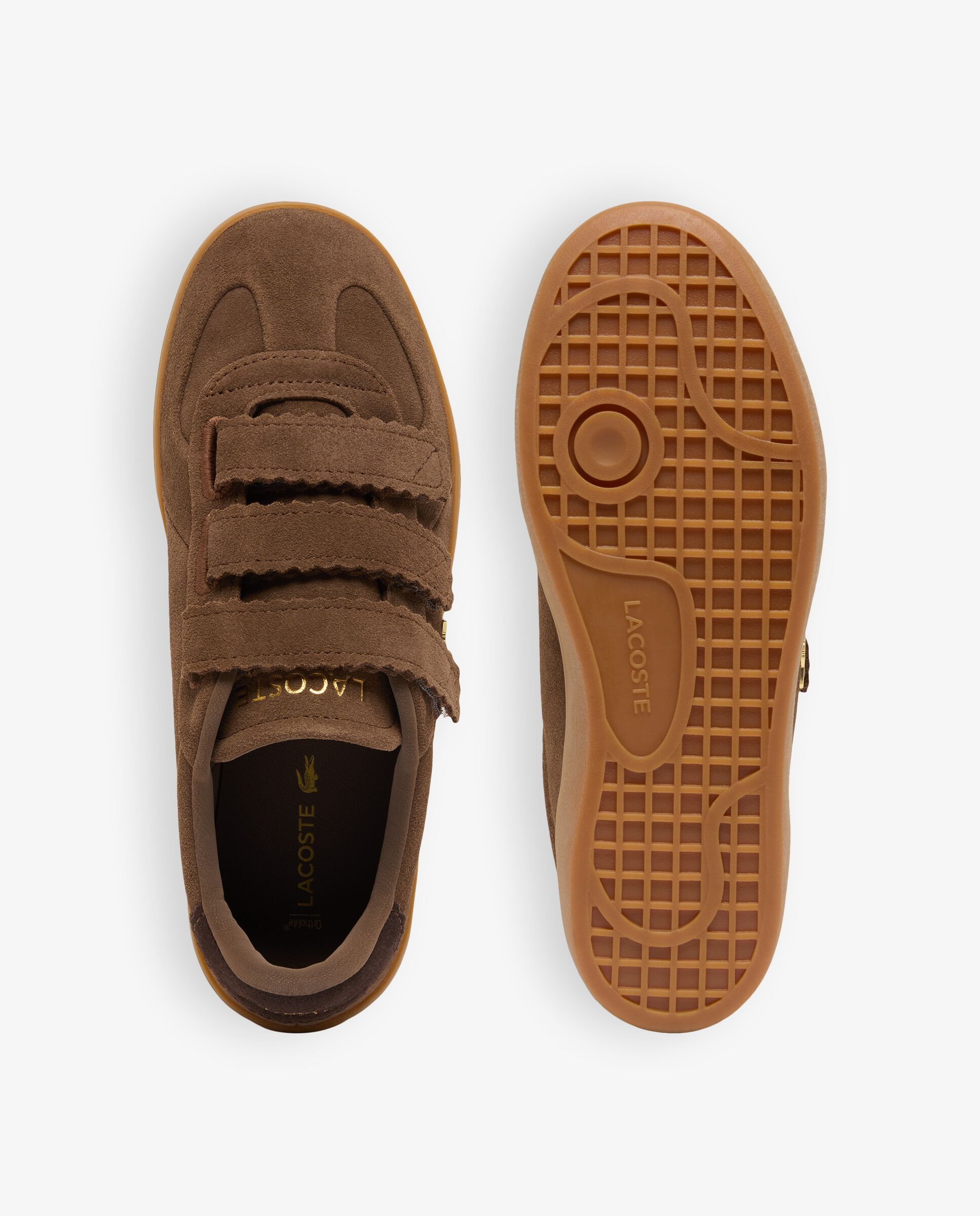 Zapatillas de mujer Baseshot de ante - Lacoste - Marrón Marrón-2
