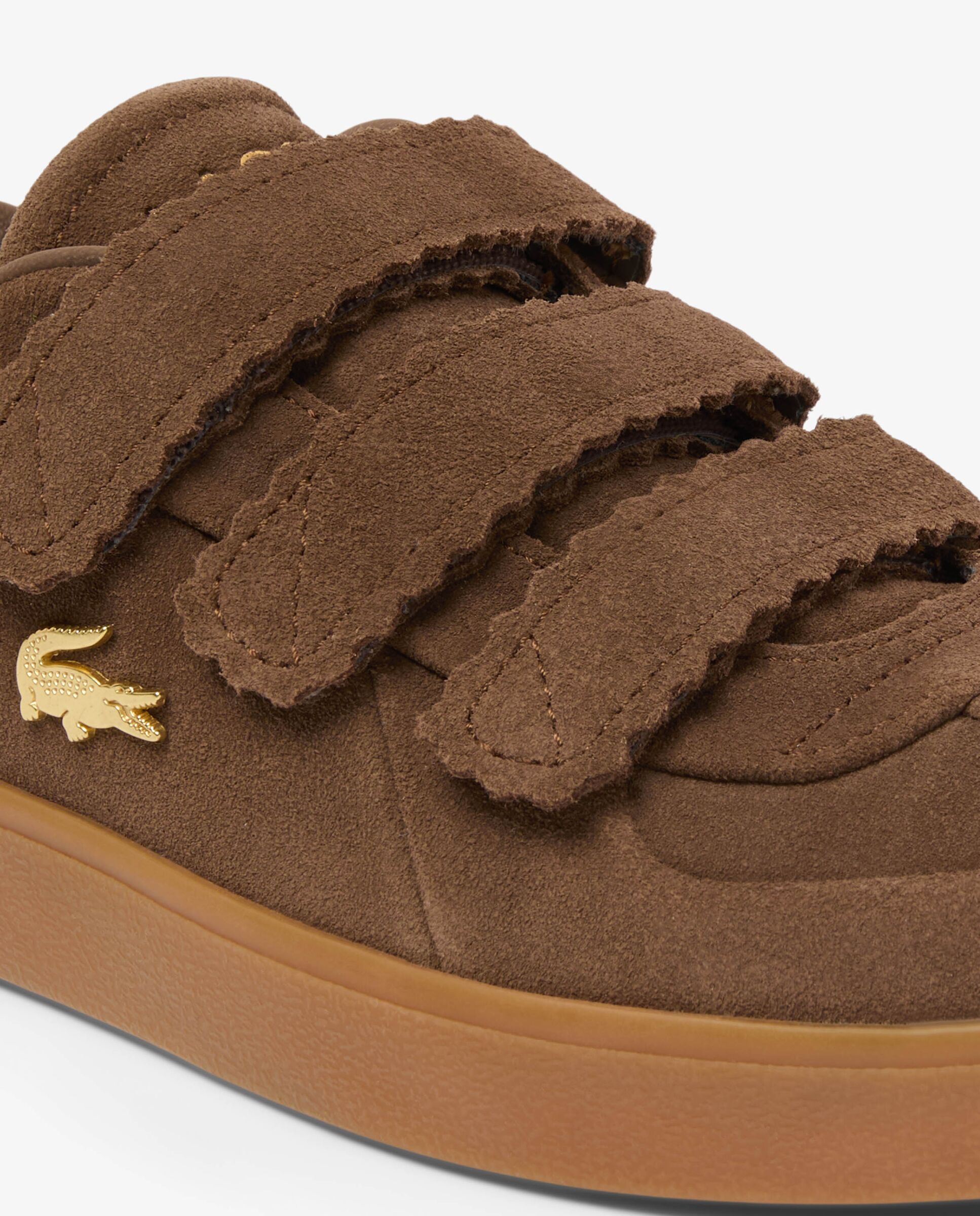 Zapatillas de mujer Baseshot de ante - Lacoste - Marrón Marrón-4