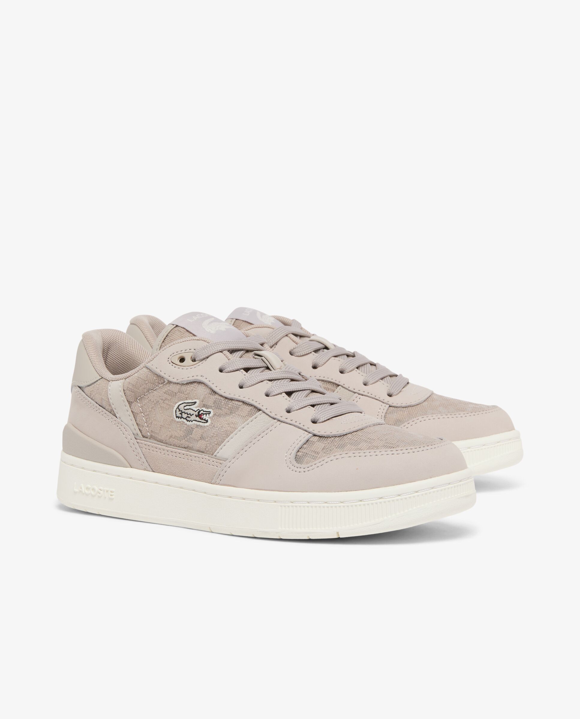 Zapatillas de mujer t-clip set en negro - Lacoste - Gris Gris-3