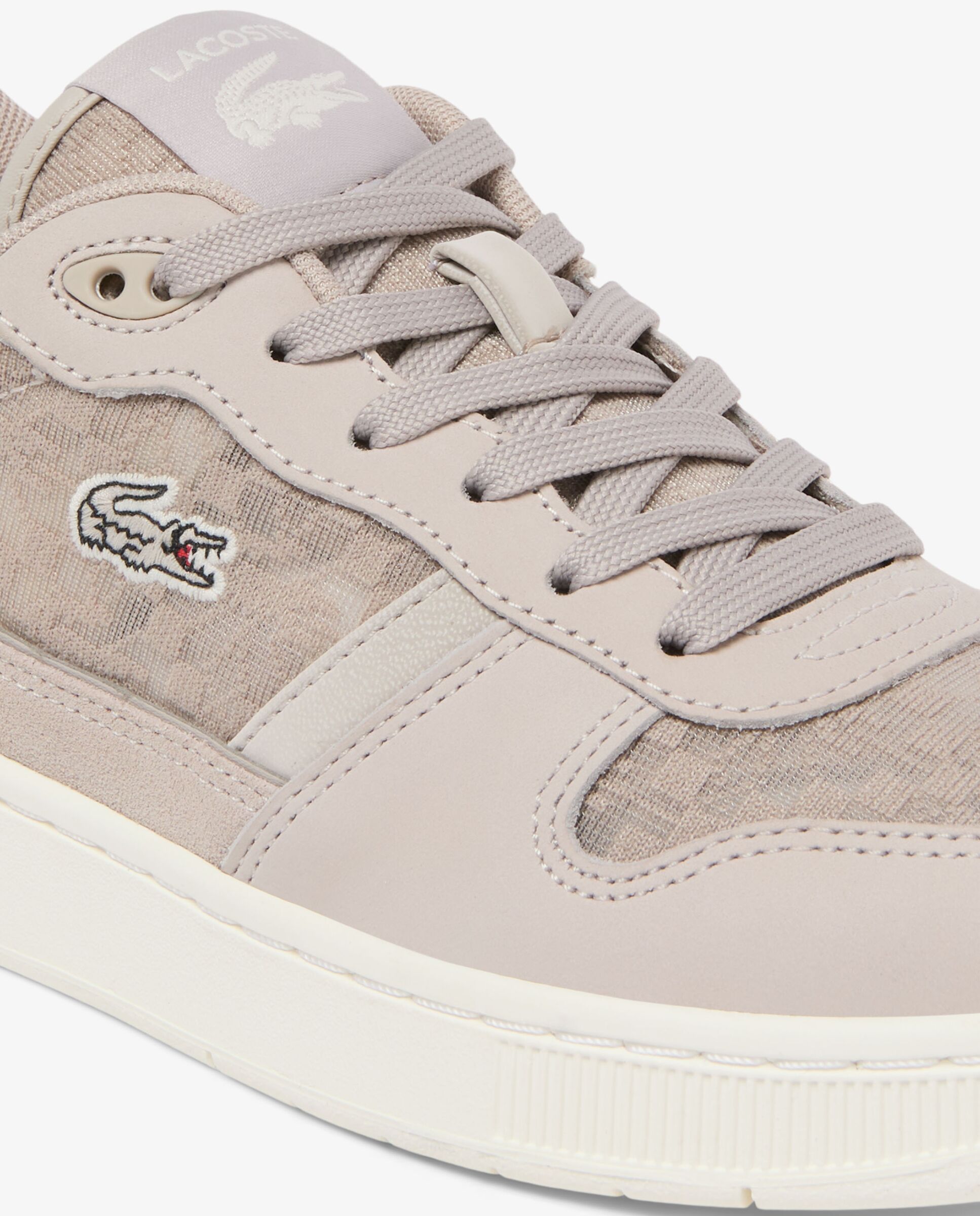 Zapatillas de mujer t-clip set en negro - Lacoste - Gris Gris-4