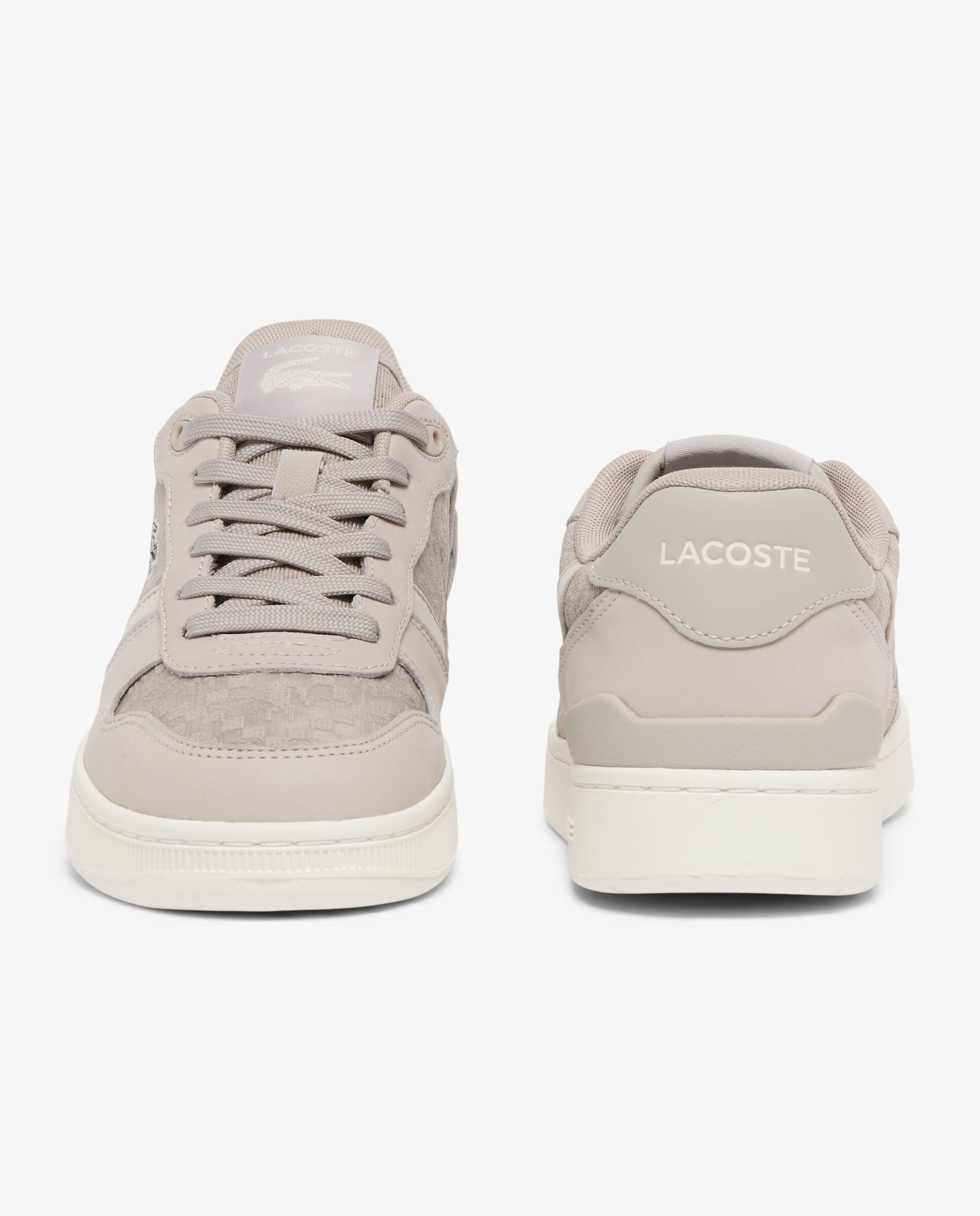Zapatillas de mujer t-clip set en negro - Lacoste - Gris Gris-5