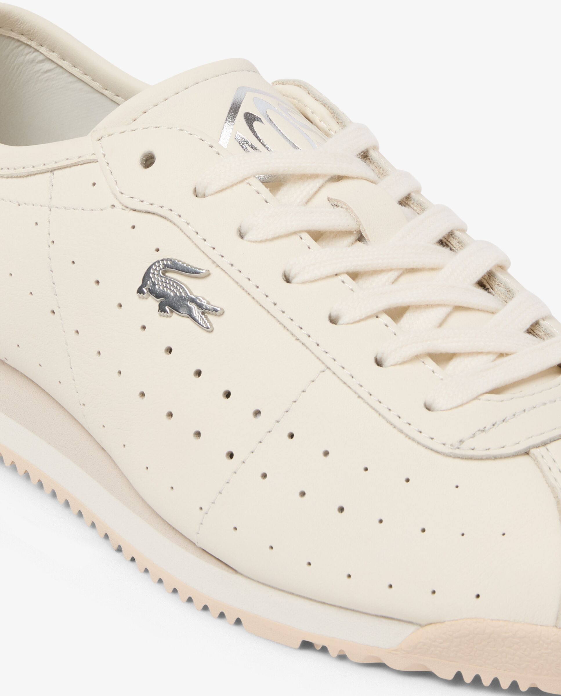 Zapatillas club-low de piel de mujer en blanco - Lacoste - Azul marino Azul marino-4