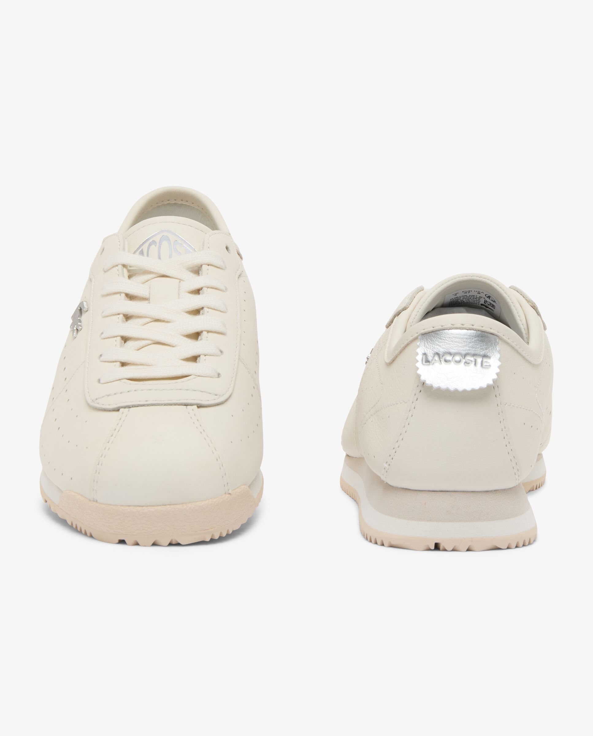Zapatillas club-low de piel de mujer en blanco - Lacoste - Azul marino Azul marino-5
