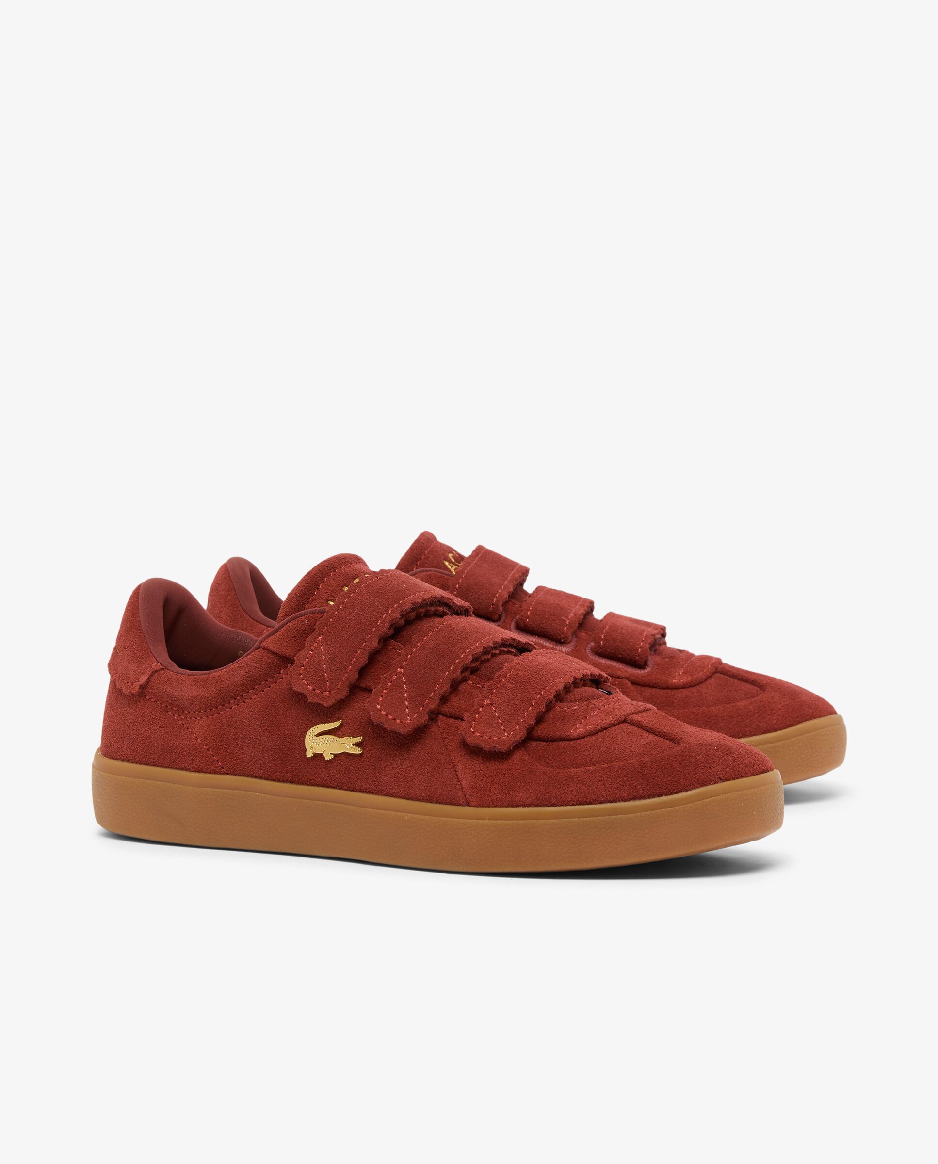 Zapatillas de ante baseshot pro strap de mujer en marrón - Lacoste - Negro Negro-3