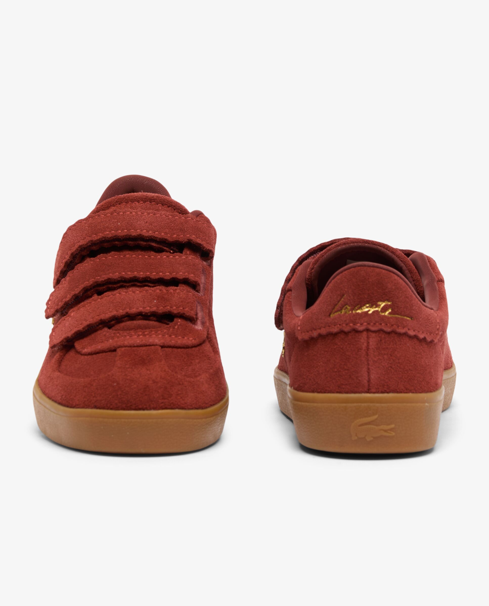 Zapatillas de ante baseshot pro strap de mujer en marrón - Lacoste - Negro Negro-5