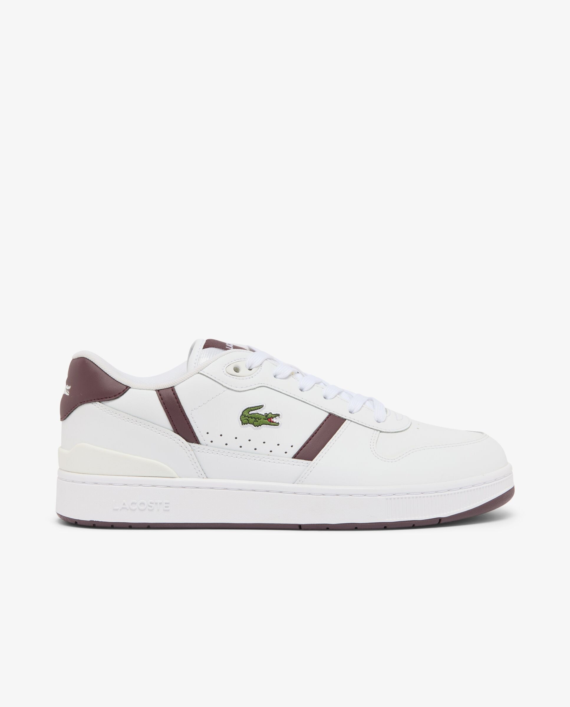 Zapatilla de hombre t-clip set de piel - Lacoste - Blanco Blanco-1