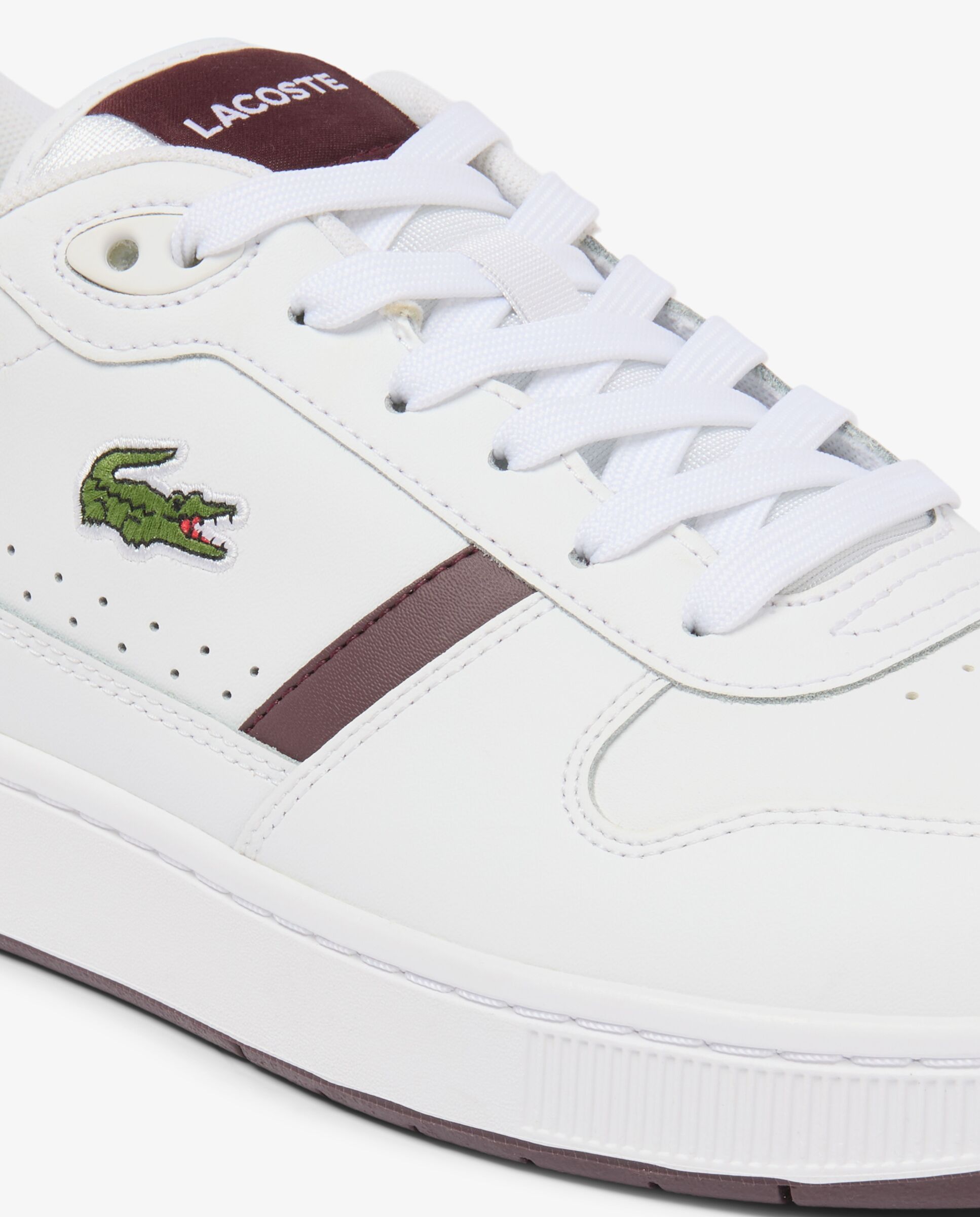 Zapatilla de hombre t-clip set de piel - Lacoste - Blanco Blanco-4