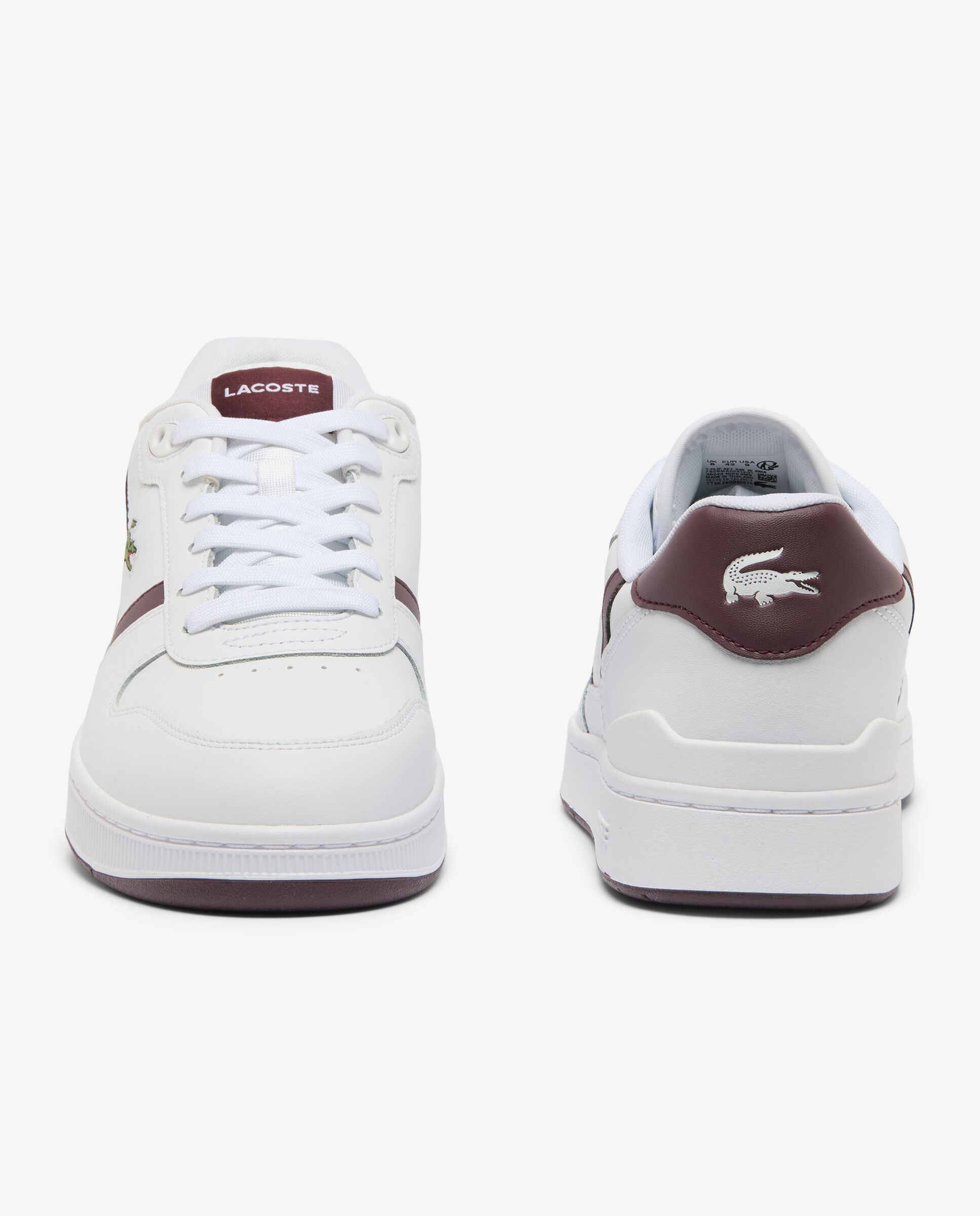 Zapatilla de hombre t-clip set de piel - Lacoste - Blanco Blanco-5
