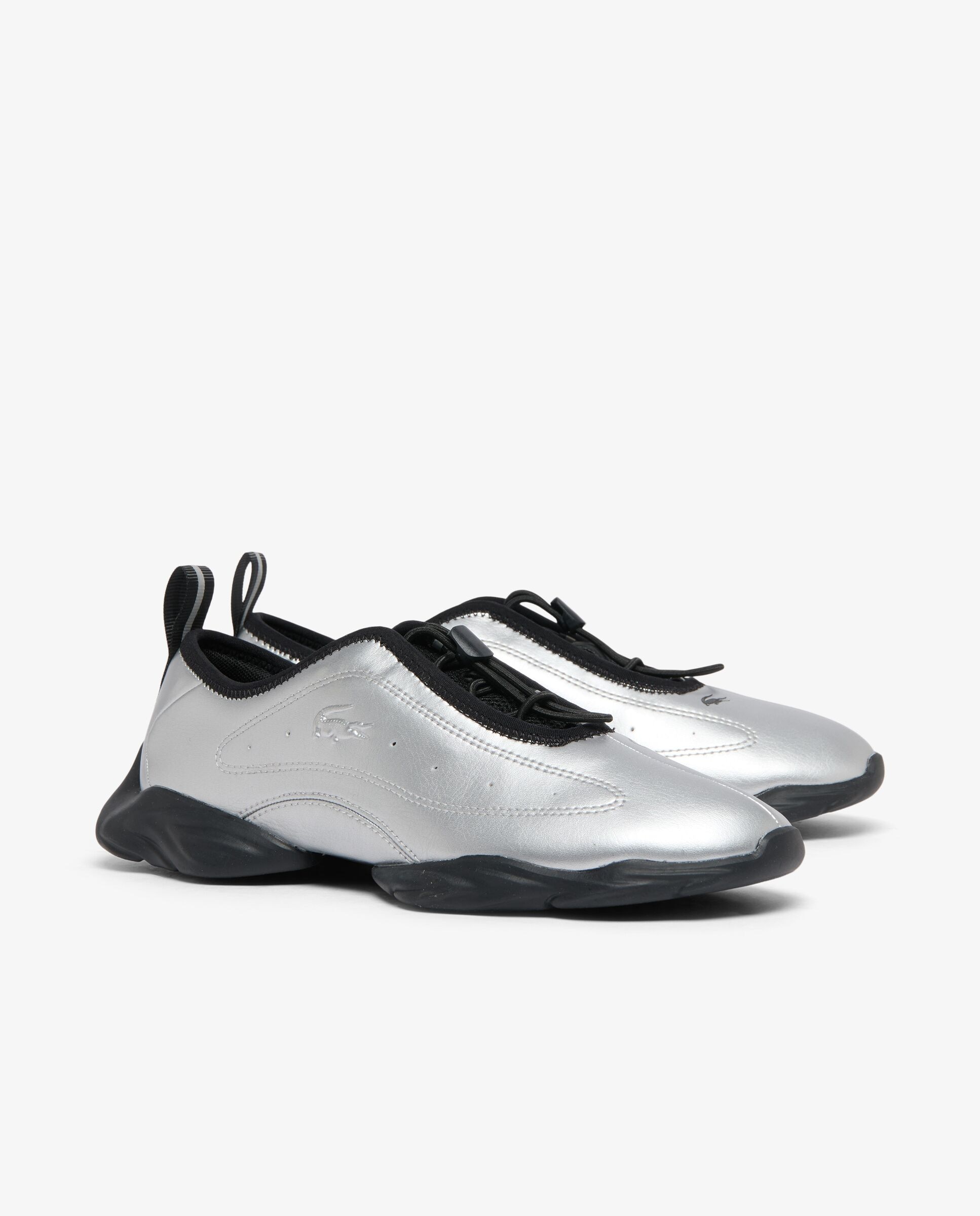 Zapatillas tennis ballerina de mujer en - Lacoste - Plata Plata-3