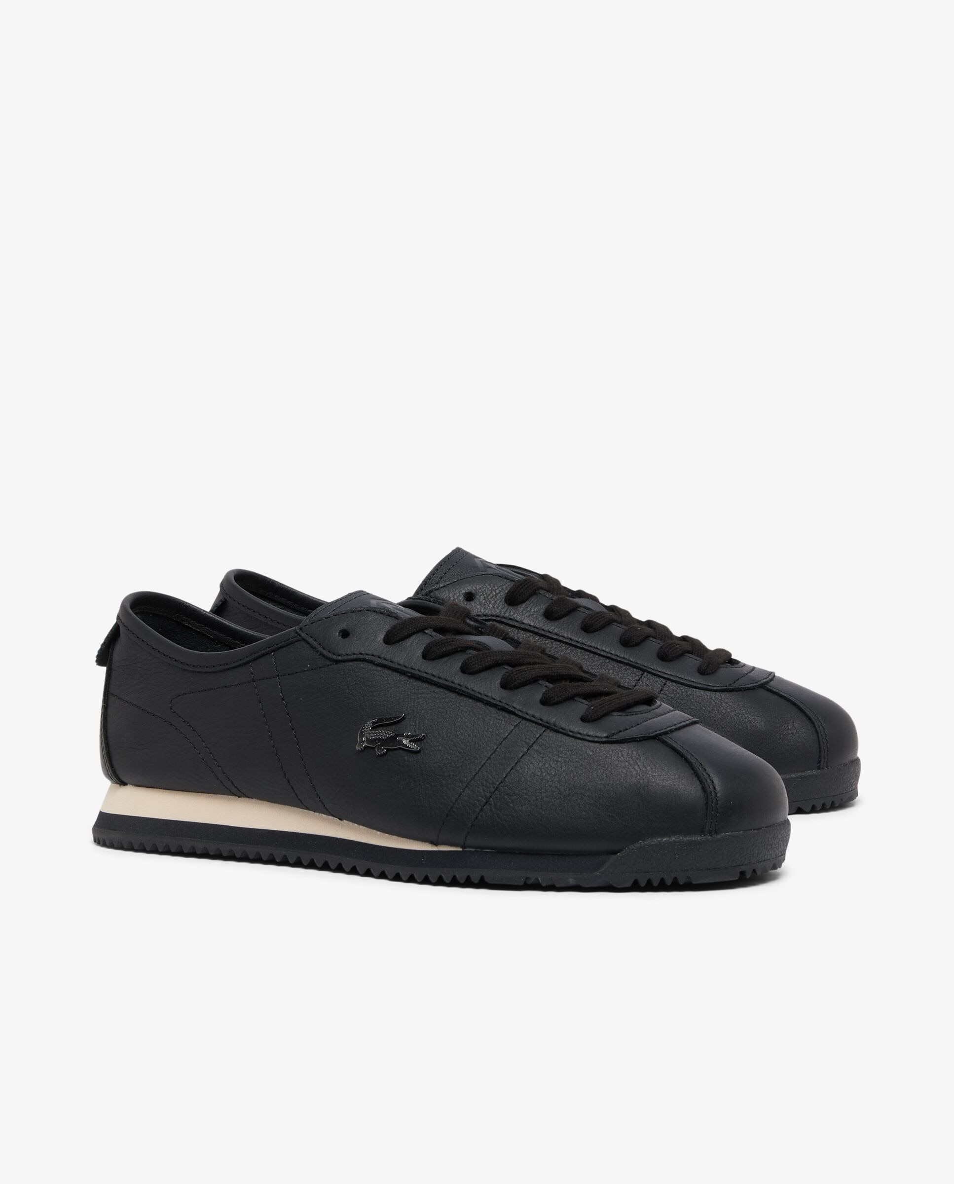 Zapatillas club-low de piel de hombre en - Lacoste - Negro Negro-3