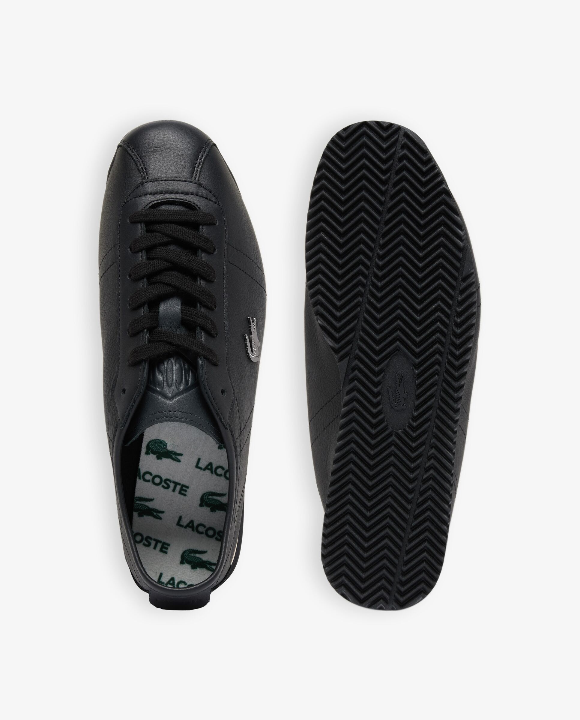 Zapatillas club-low de piel de hombre en - Lacoste - Negro Negro-2