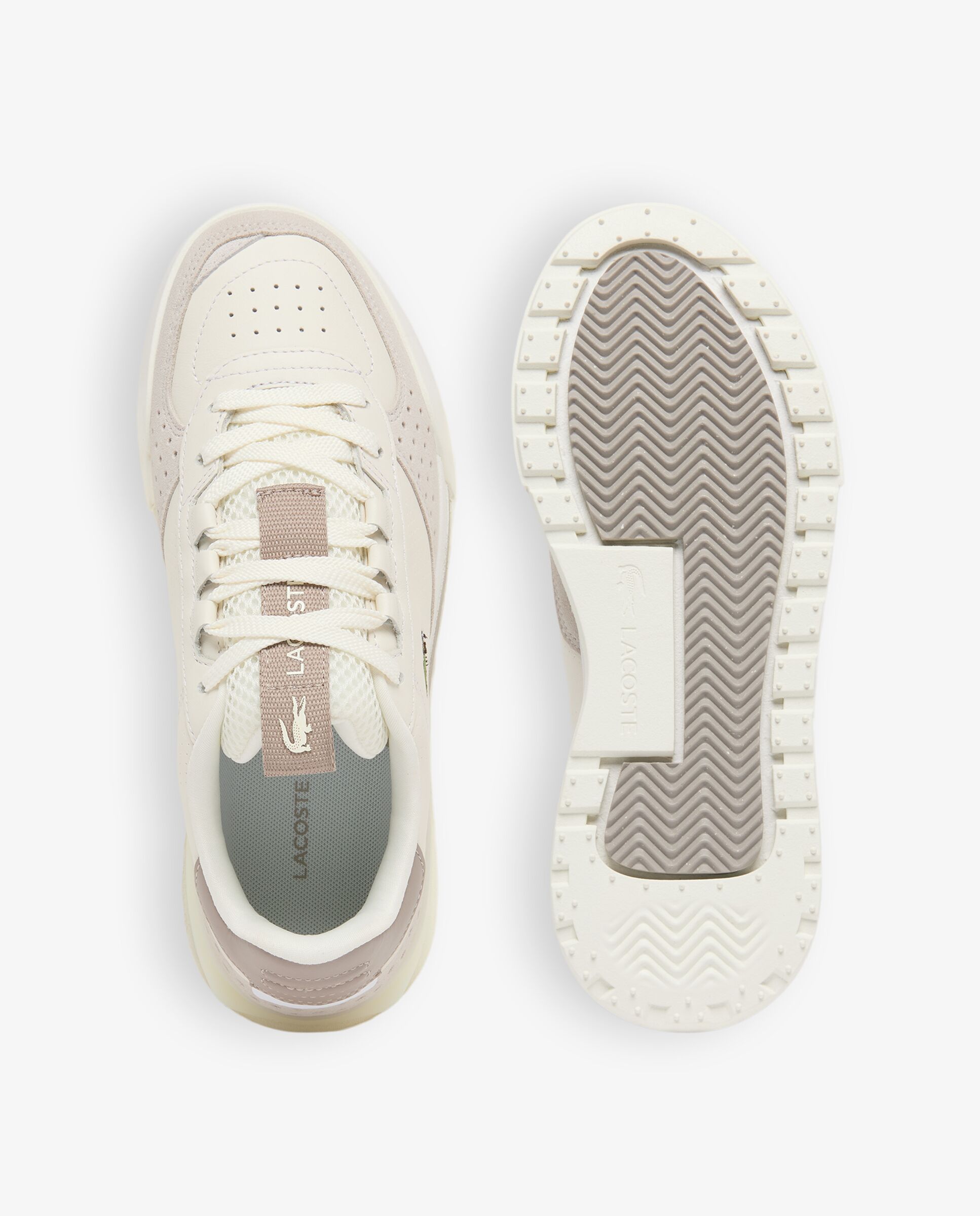 Zapatillas slam break de piel de mujer en - Lacoste - Blanco Blanco-2