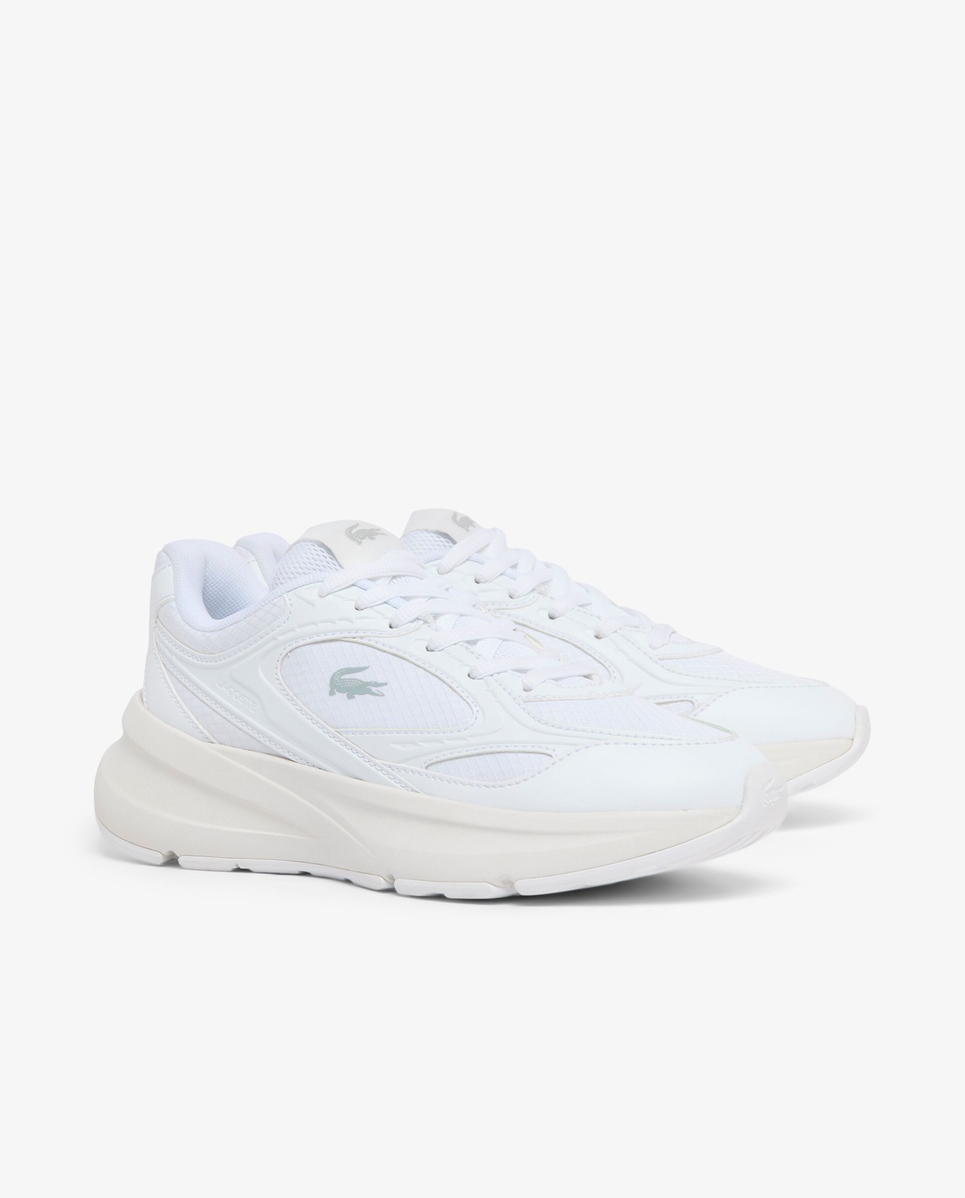 Zapatillas run set evo de piel de mujer en - Lacoste - Blanco Blanco-3