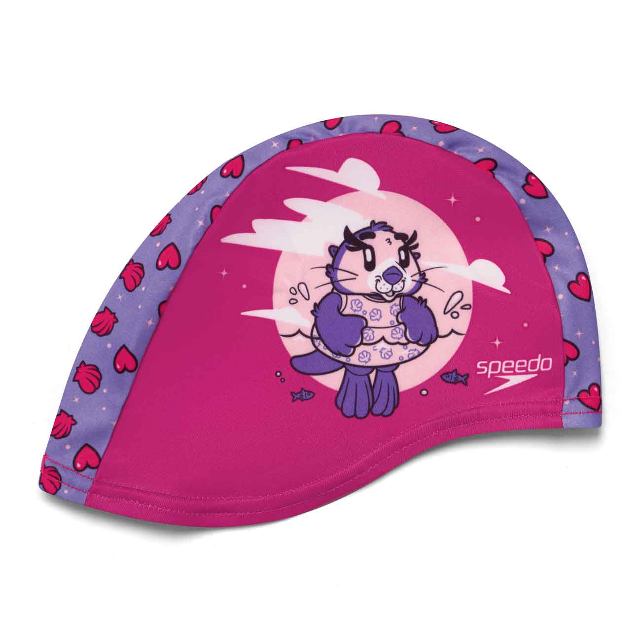 Gorro de natación de bebés printed polyester cap speedo - Rojo Rojo-1