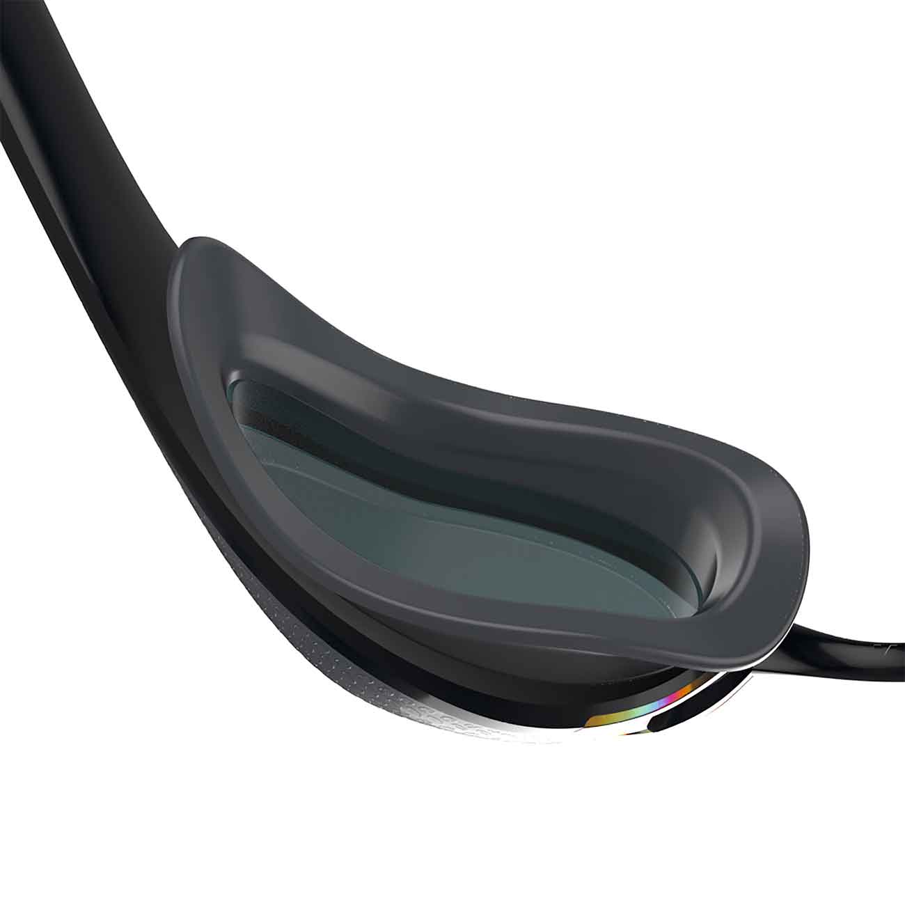 Gafas de natación unisex fastskin pure focus mirror speedo - Negro / Cromo Negro / Cromo-2