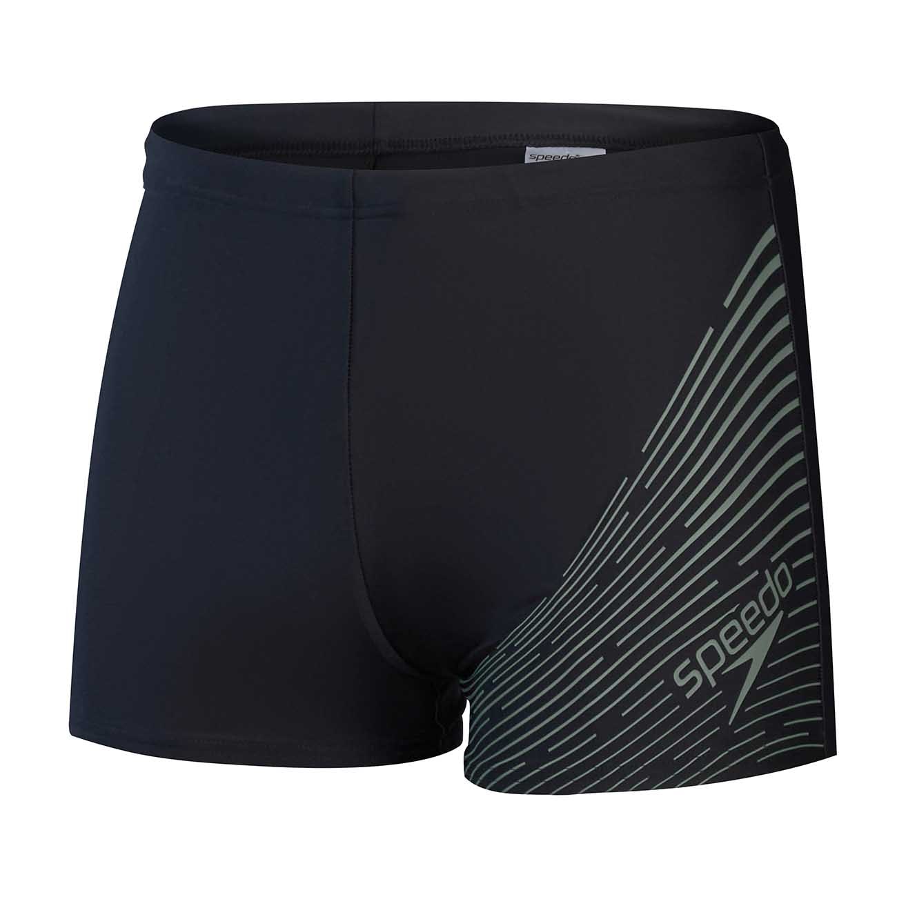 Speedo Bañador de natación de hombre Medley Logo Aquashort Gris