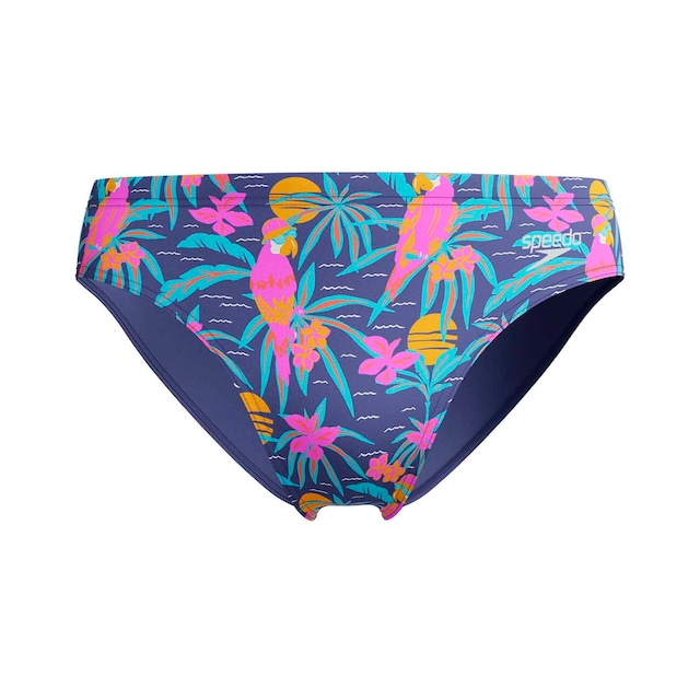 Imagen 0 de Bañador de natación de hombre 8cm Allover Digital Brief Speedo