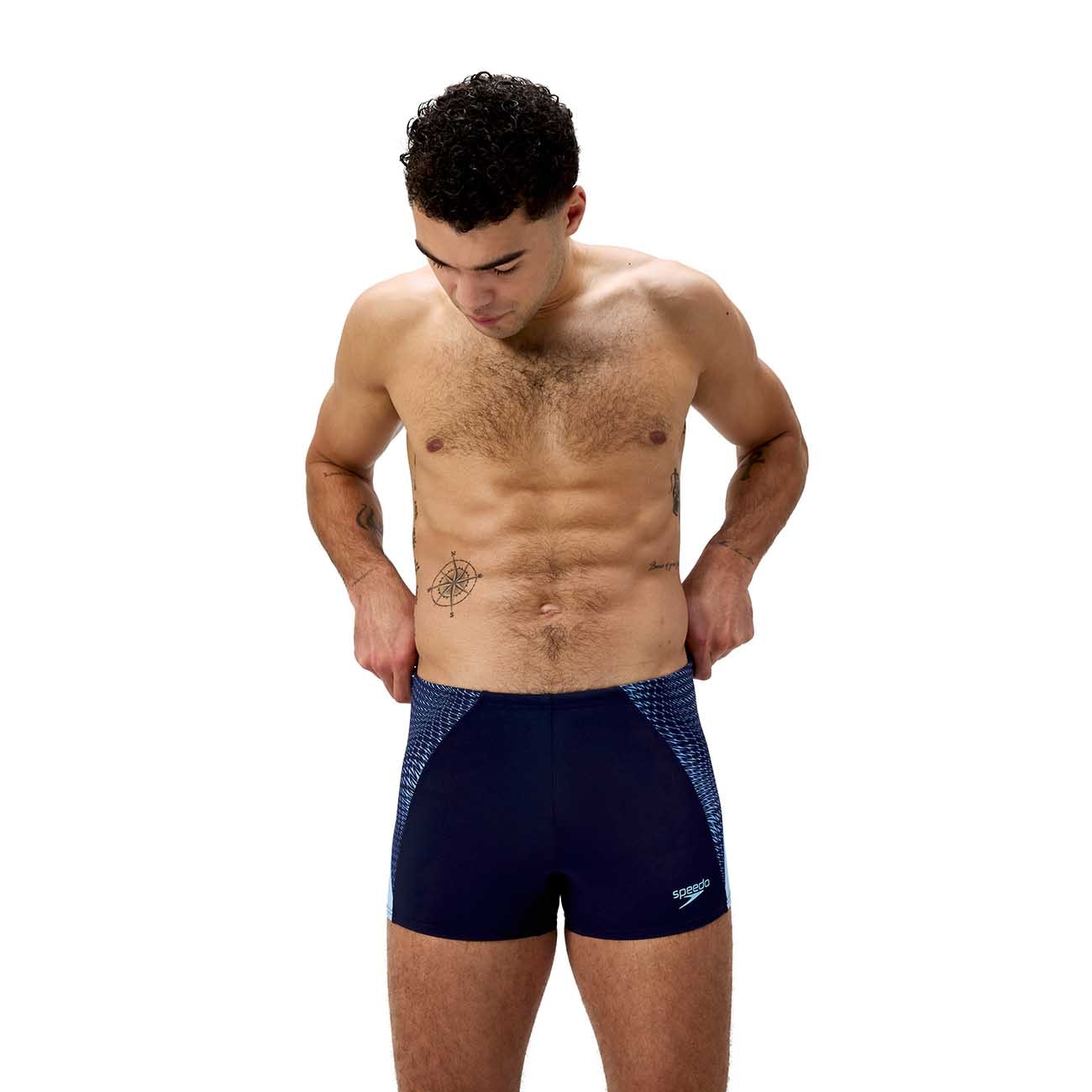 Speedo Bañador de natación para hombre Endurance+ MAX Splice Aquashort Azul