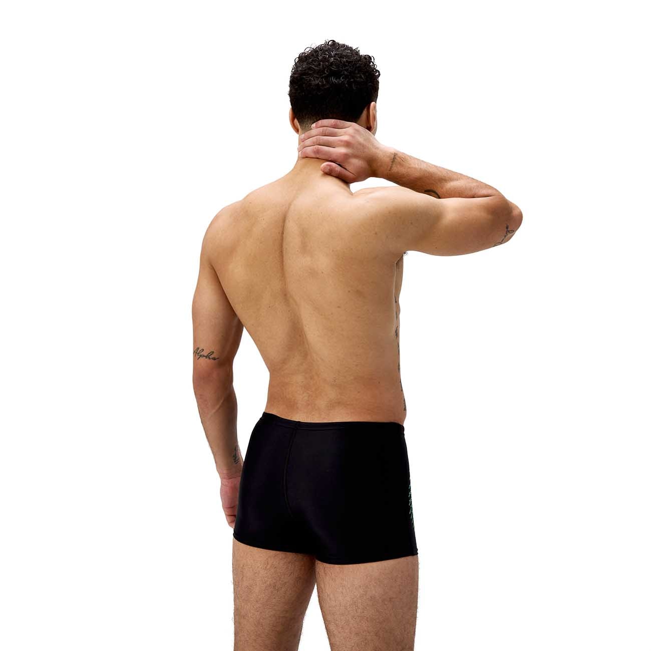 Bañador de natación para hombre Duo Logo Print Aquashort Speedo - Negro Negro-2