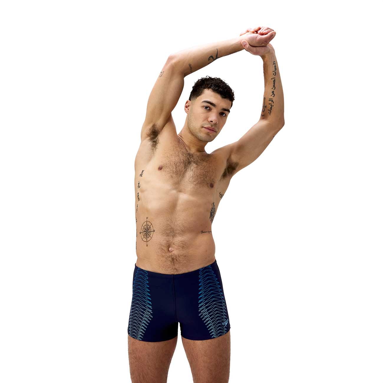 Imagen 0 de Bañador de natación para hombre Duo Logo Print Aquashort Speedo Azul