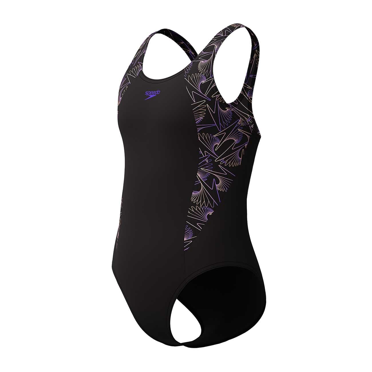 Bañador de natación para niños Hyperboom Splice Muscleback Speedo - Negro Negro-2