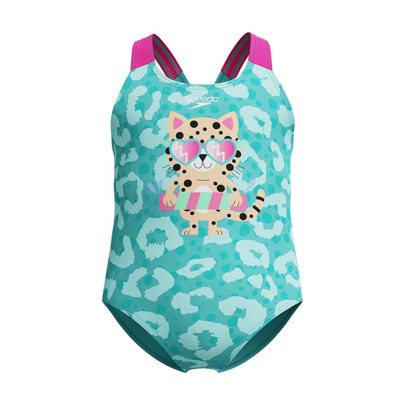 Speedo Bañador de natación para niños Digital Printed Swimsuit Azul