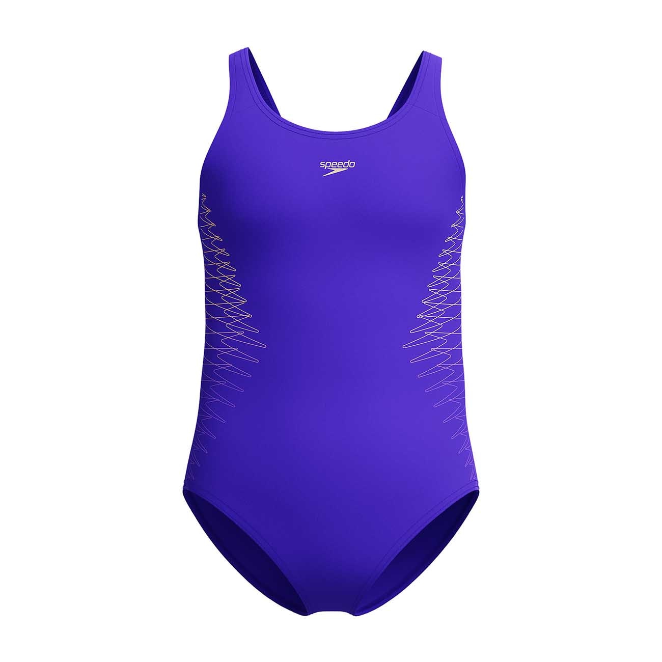 Bañador de natación para niños Placement Muscleback Speedo - Azul Azul-1