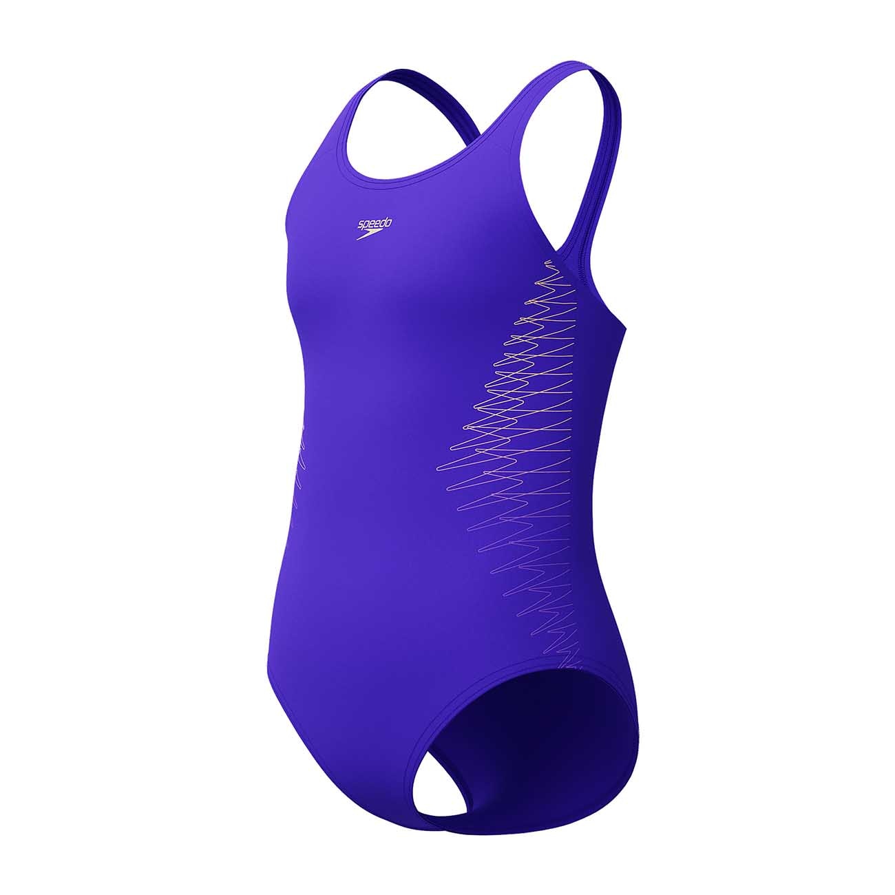 Bañador de natación para niños Placement Muscleback Speedo - Azul Azul-2