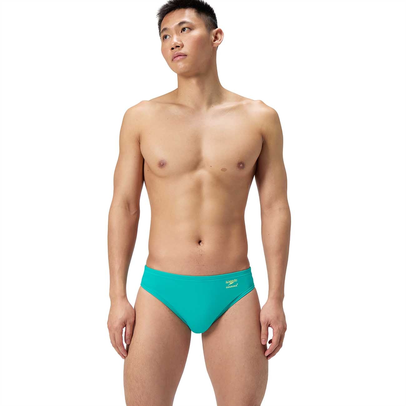 Speedo Bañador de natación para hombre ML Solid Brief Verde