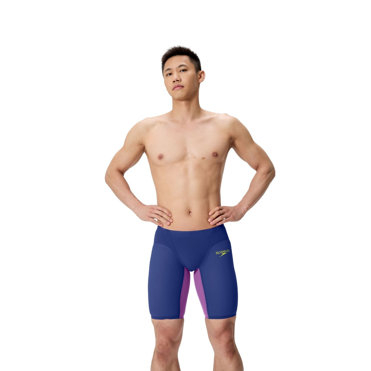 Bañador de natación para hombre Fastskin a medio muslo LZR Pure Valor 2.0 Speedo - Morado Morado-1