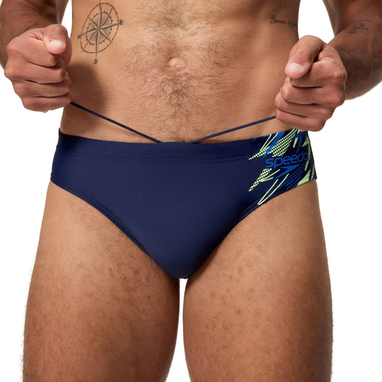 Bañador de natación para hombre Medly Logo Brief 7cm Speedo - Azul marino Azul marino-2