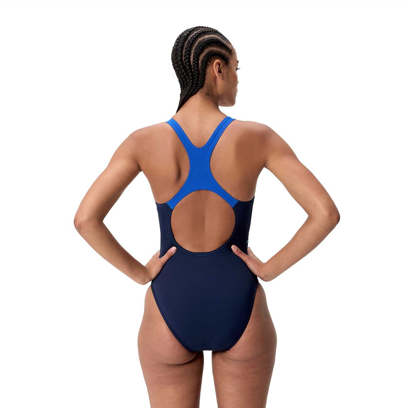 Fato de Banho de Natação Medley Logo Medalist One Piece Speedo Azul-marinho-3
