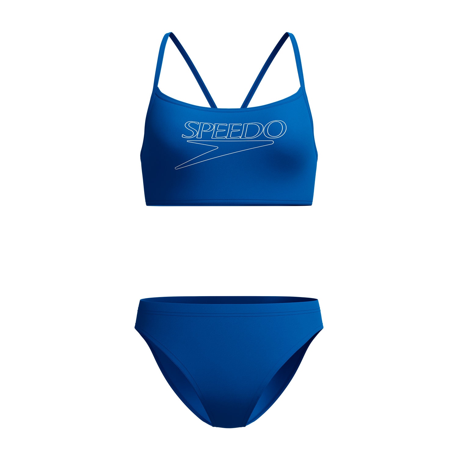 Imagen 0 de Bikini de natación para mujer Endurance+ Logo Thin Strap Two Piece Speedo Azul marino