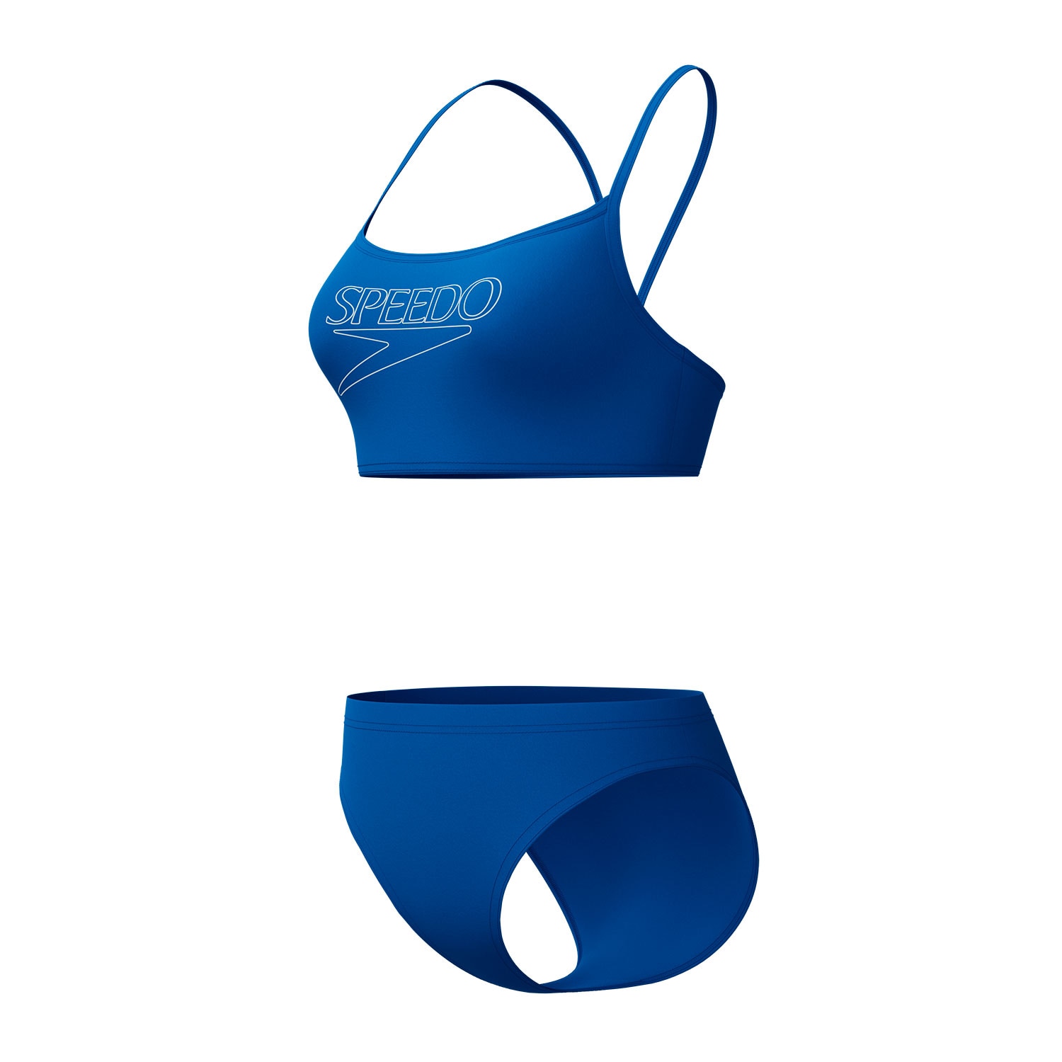 Bikini de natación para mujer Endurance+ Logo Thin Strap Two Piece Speedo - Azul marino Azul marino-2