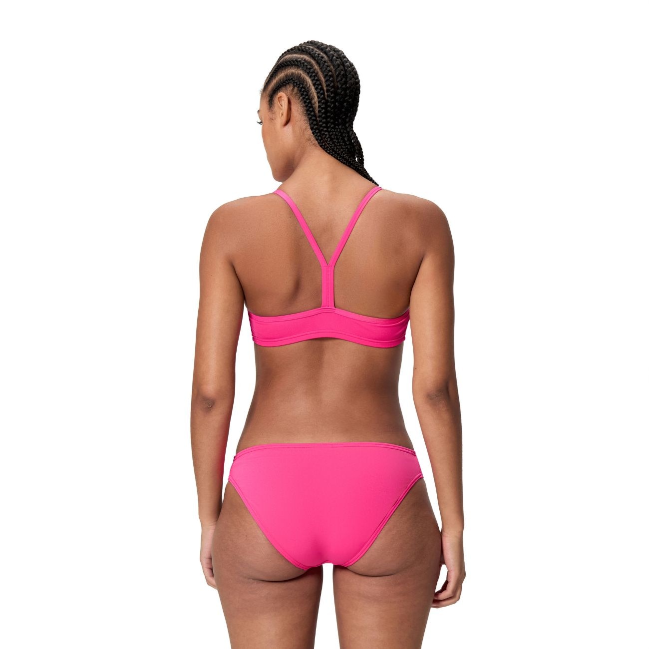 Bikini de natación para mujer Endurance+ Logo Thin Strap Two Piece Speedo - Rosa Rosa-3