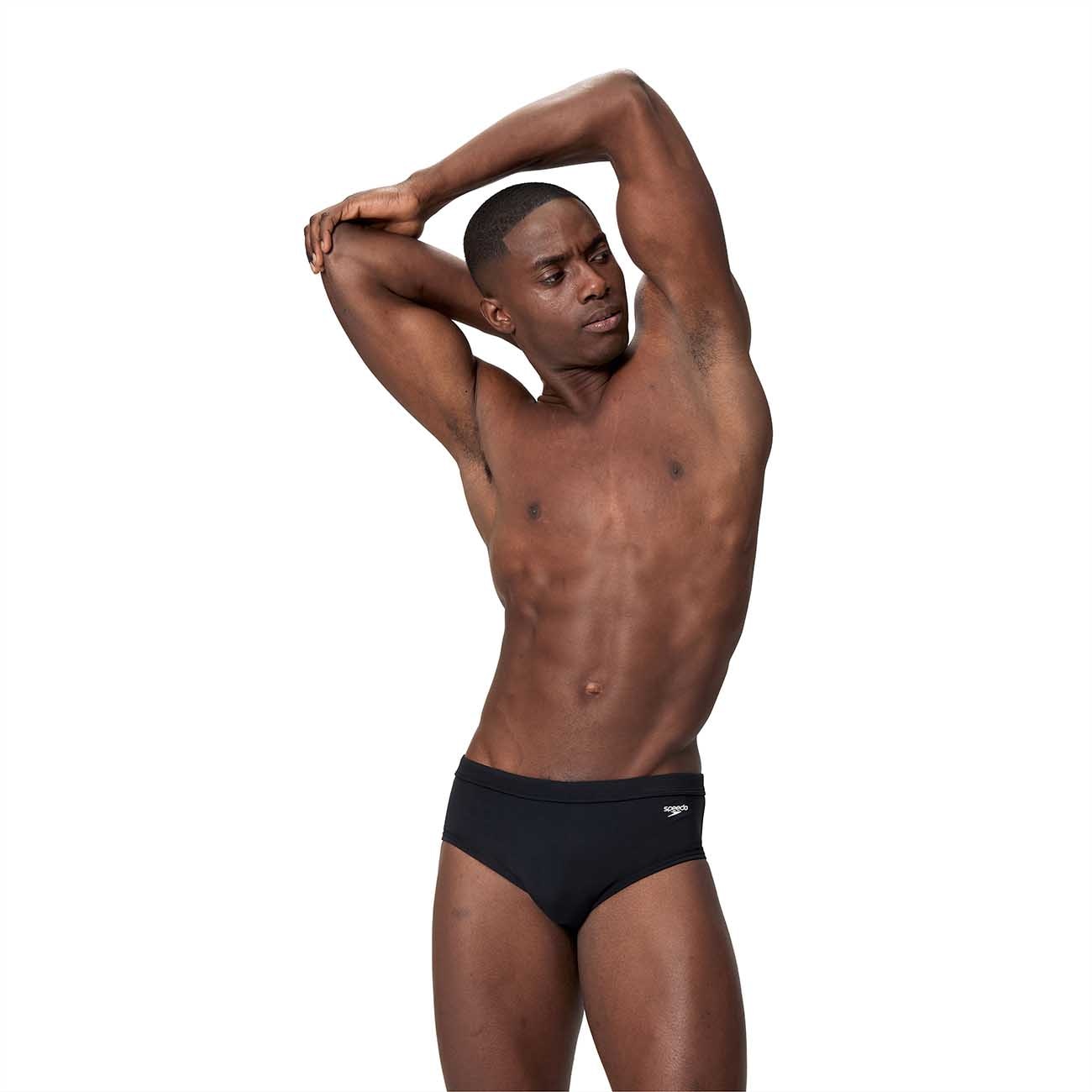 Speedo Bañador de natación para hombre Solid The Brief 5" Rosa