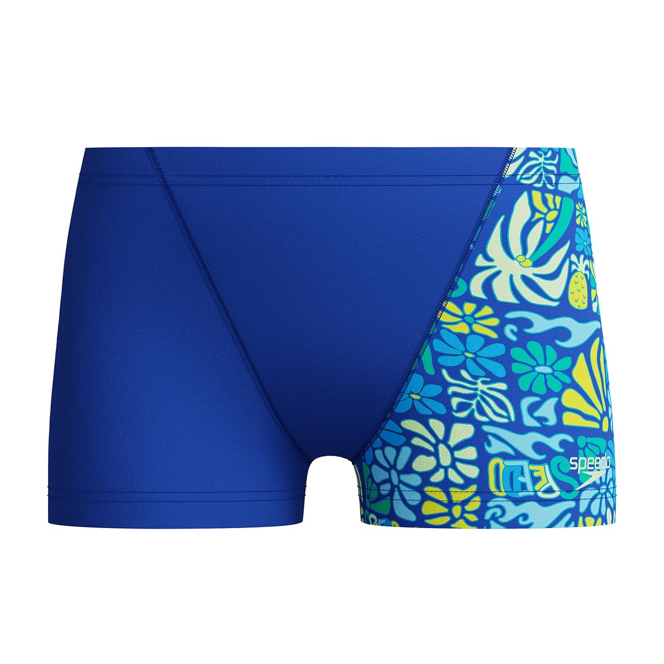 Speedo Bañador de natación para niños Print V-Cut Aquashort Azul